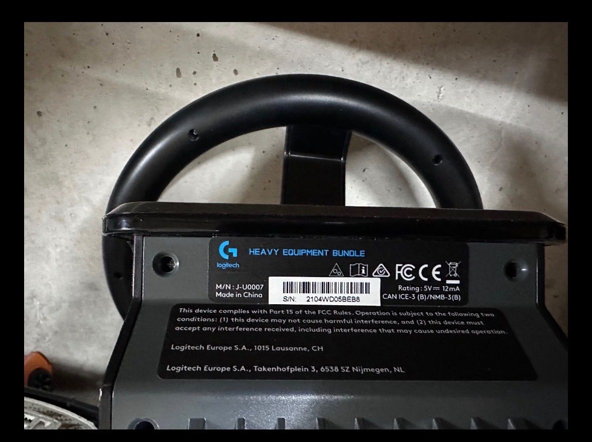 Logitech Controller: Heavy Equipment Steuerrad von Logitech – Usato da Fehraltorf venduto da Roman_Senn1989 3