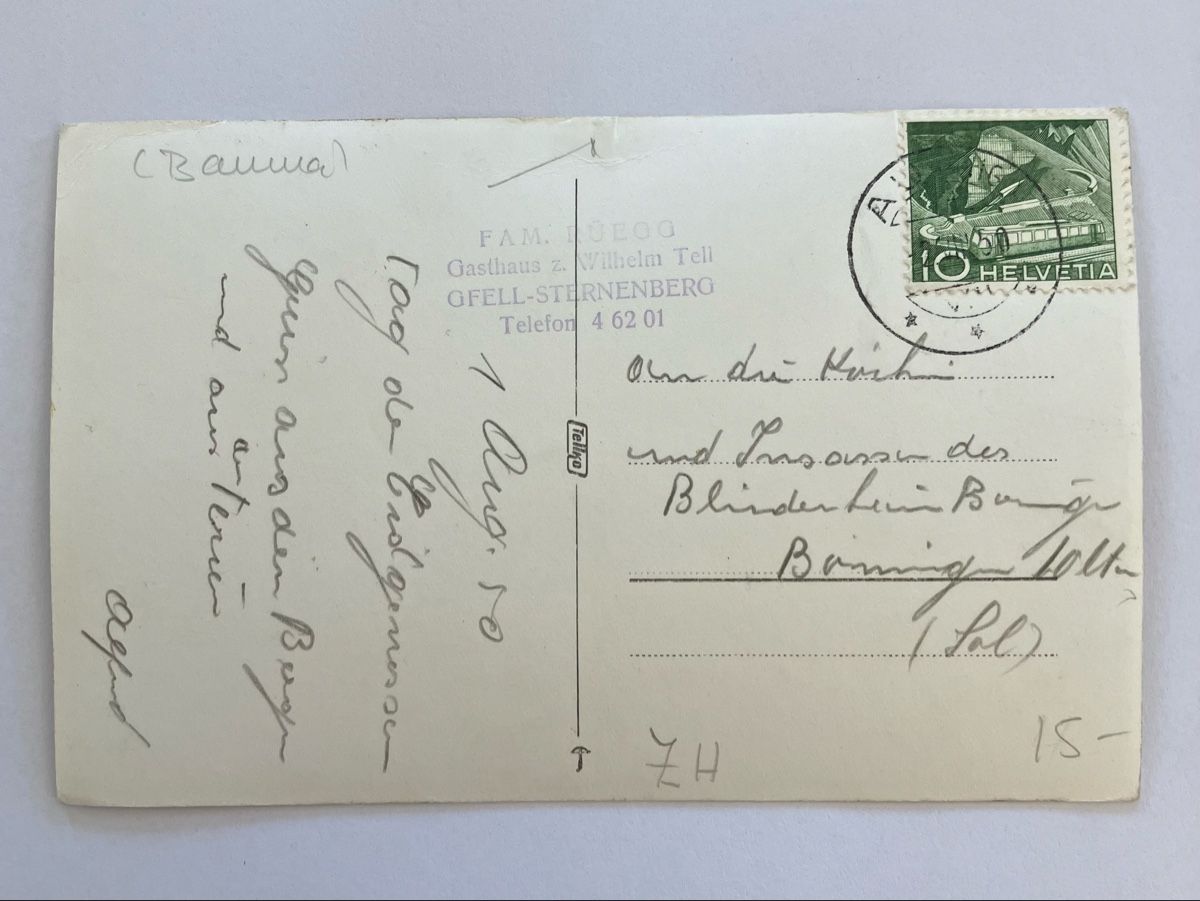 Cartoline postali: Alte Ansichtskarte, Gfell, Sternenberg – Usato da Bauma venduto da Baumer71 1