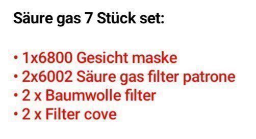 Masken: Atemschutz Gas Maske Staubdicht 7 Teilig – Neu und originalverpackt aus Biel/Bienne von 3dtm_Shop 4