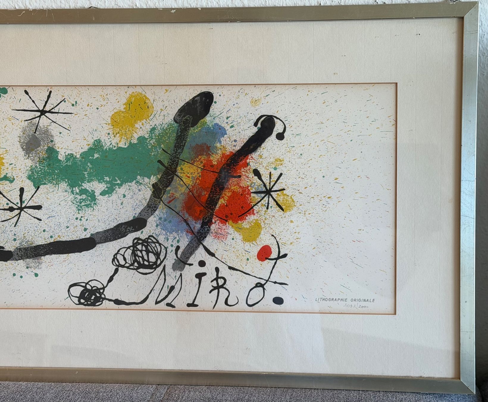 Dipinti: Miro Lithographie Original abstraktes Bild gerahmt – Usato da Basel venduto da PAUL_ART 3