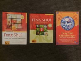 3x Feng Shui Bücher -   Wohnen / Garten / Glücksbringer