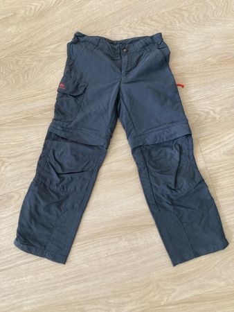 Quechua Wanderhose, abnehmbare Beine, dunkelgrau Gr. 122/128