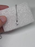 Collana Argento 925 + Ciondolo Zircone Punto Luce (44-47 cm)