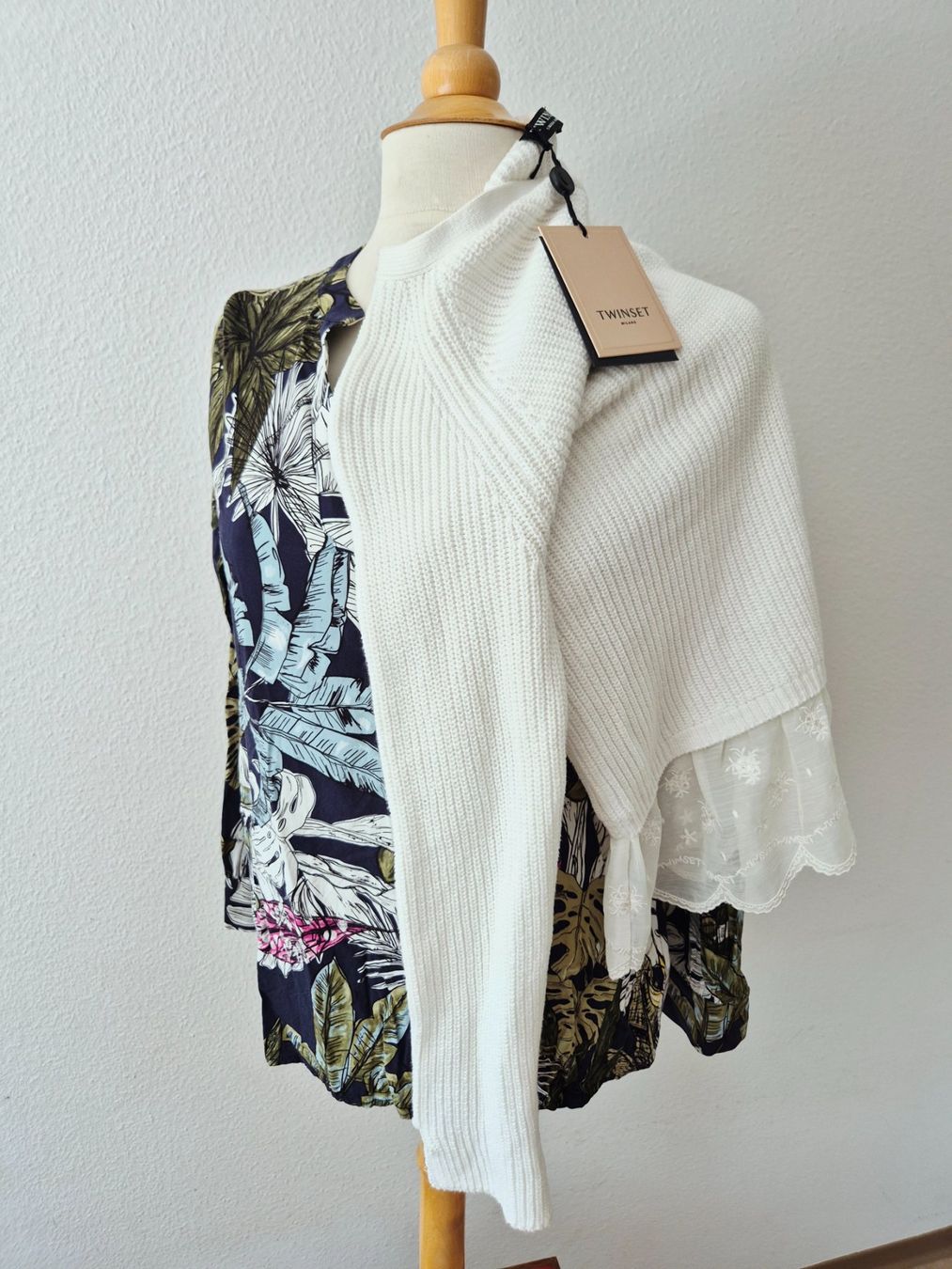 Twinset Maglioni & Felpe: TWINSET SIMONA BARBIERI PULLOVER PULLI XS 34 SPITZE,  TOP – Nuovo (secondo la descrizione) da Elsau venduto da the-colorful-side 8