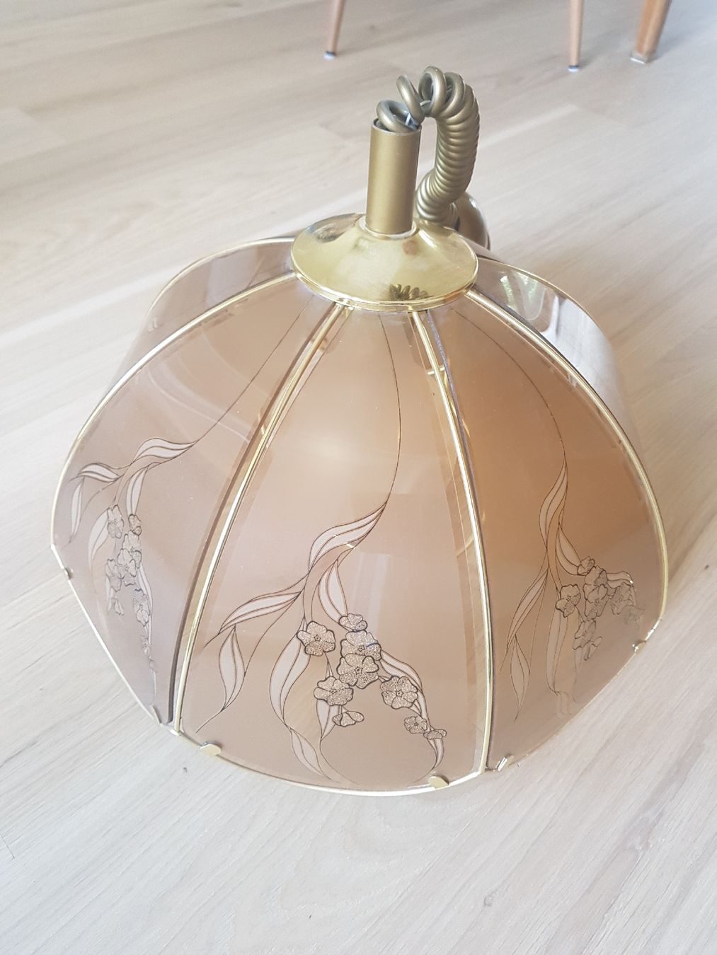 Lampade: Art-Deco-Lampe mit Blumenmuster – Usato da Adliswil venduto da Barbieworld 4