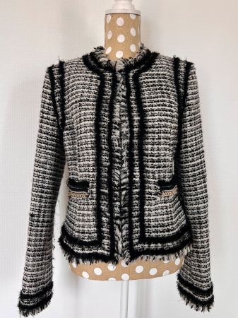 GUESS by Marciano Bouclé Jacke Tweed Blazer Chanel-Stil