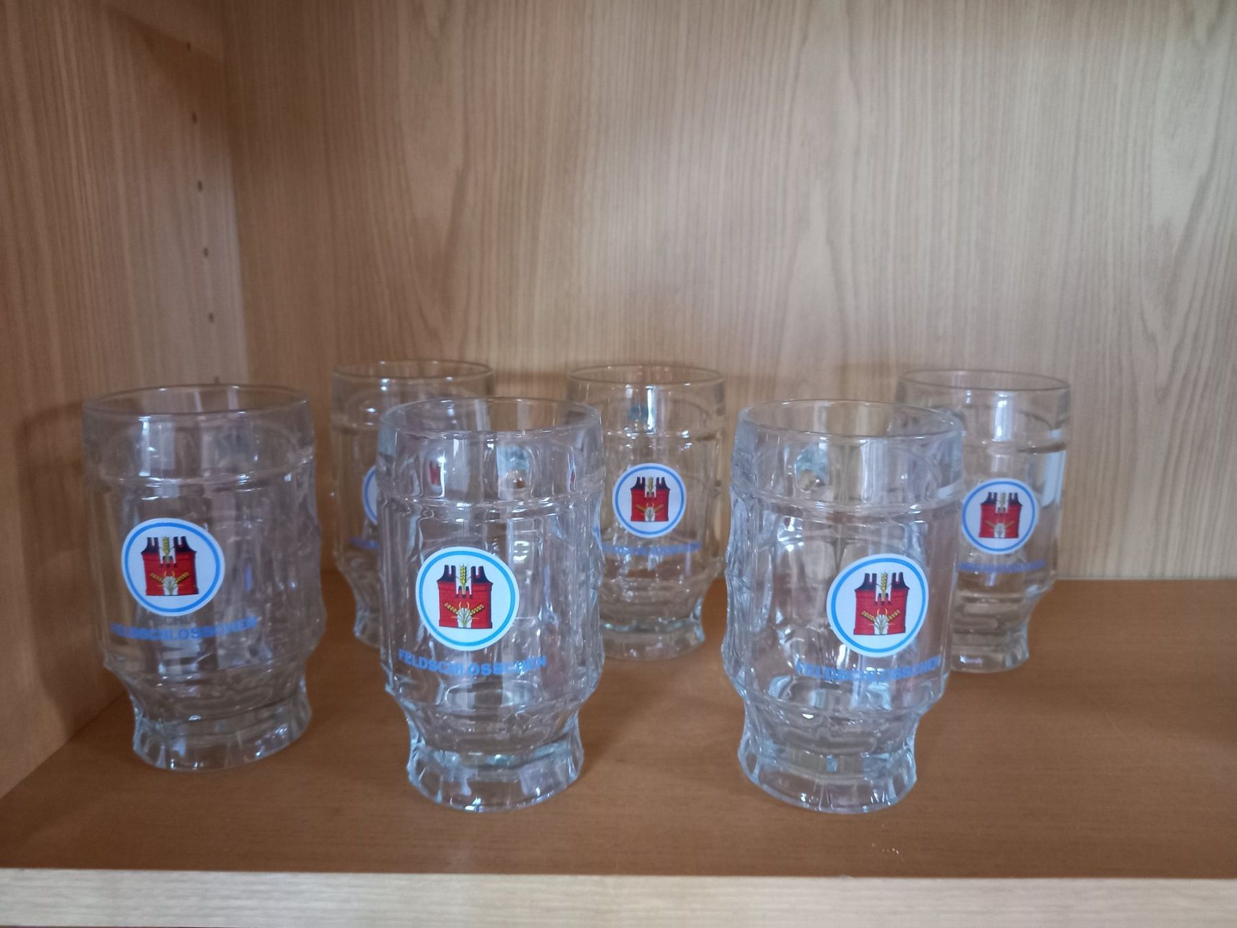 Feldschlösschen Bicchieri: 6er Set Bierhumpen – Usato da Roggwil BE venduto da Ruefi222