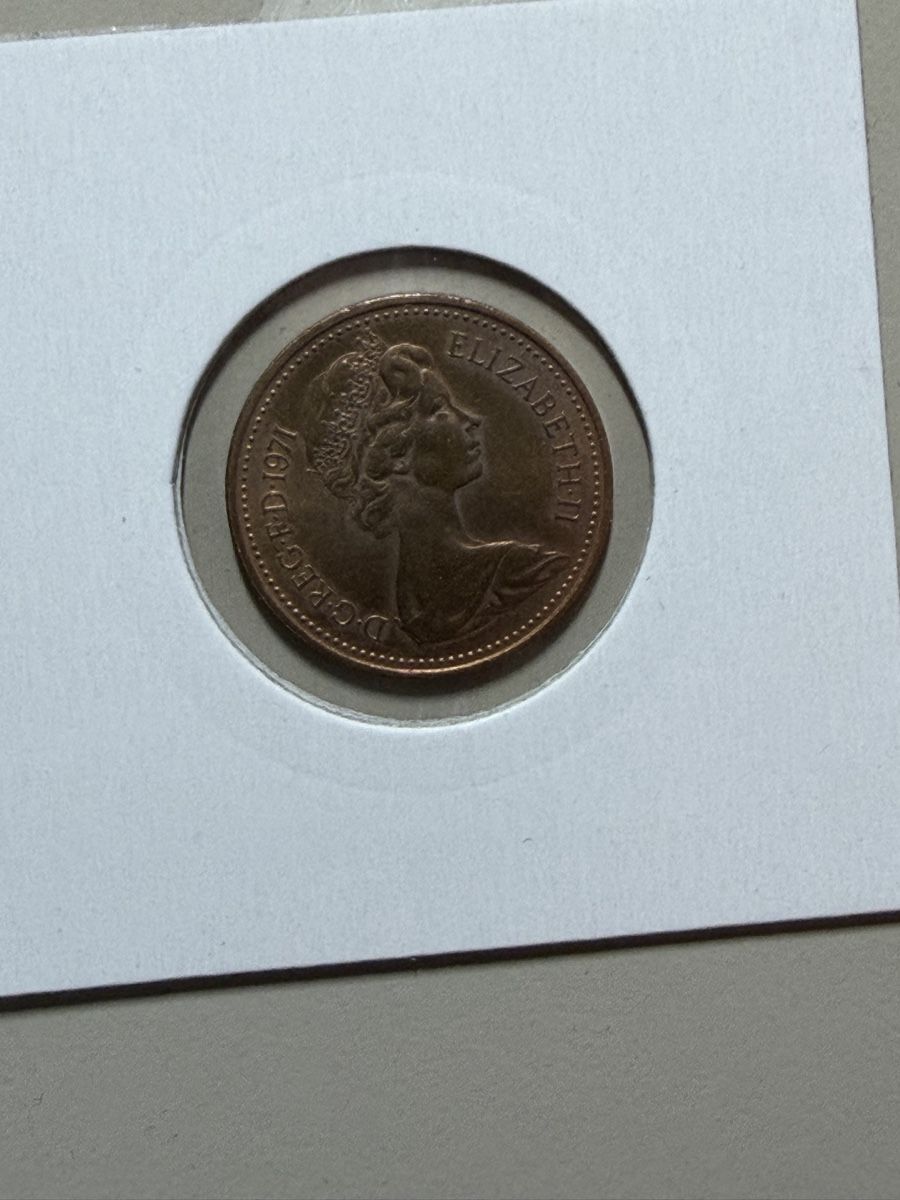 Tutti le monete: GB - 1 new pence - 1971  – Usato da Payerne venduto da Mike1682 1