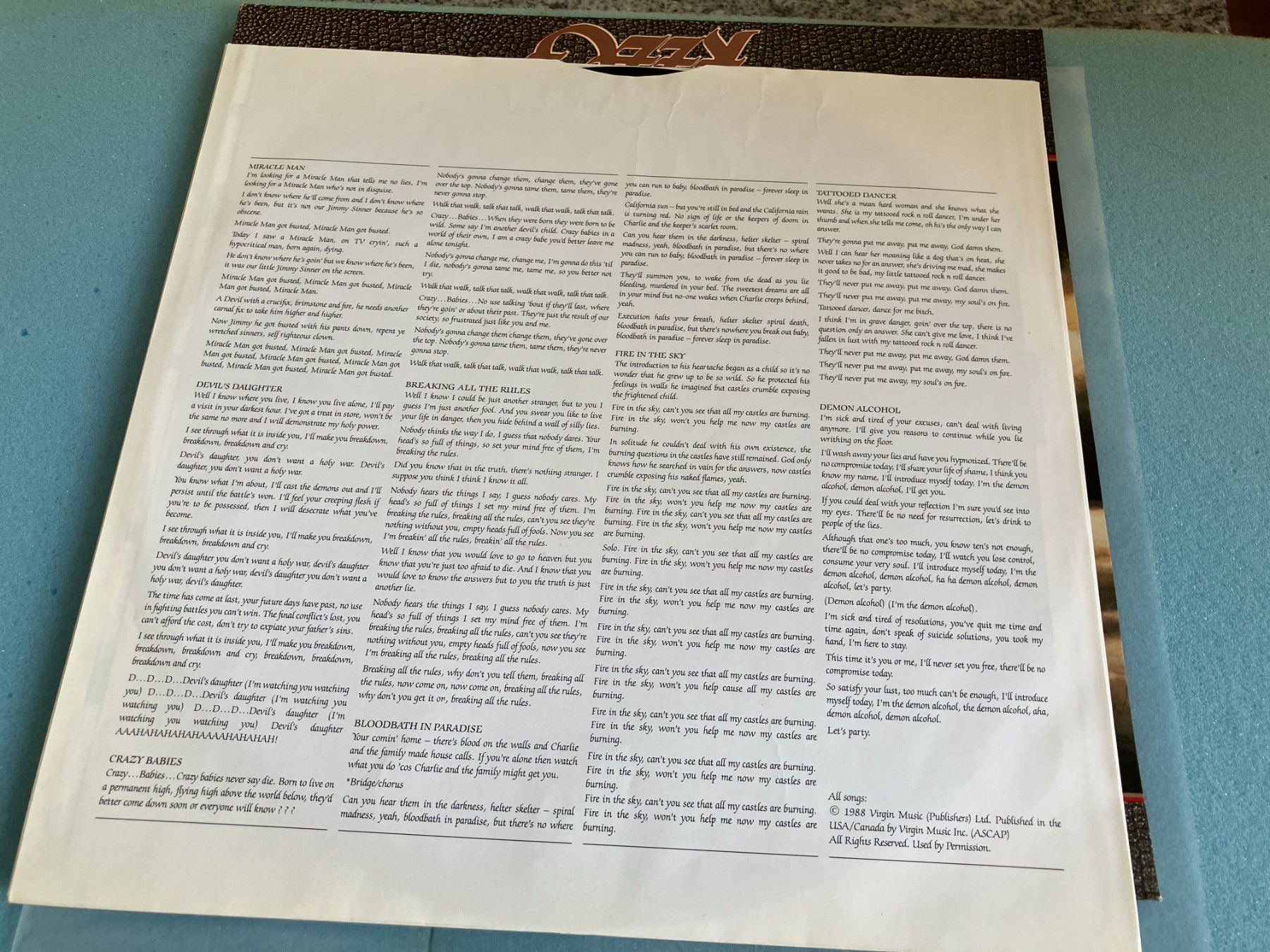 Dischi in vinile: Ozzy Osbourne – Usato da Aarwangen venduto da Jukebox3 5