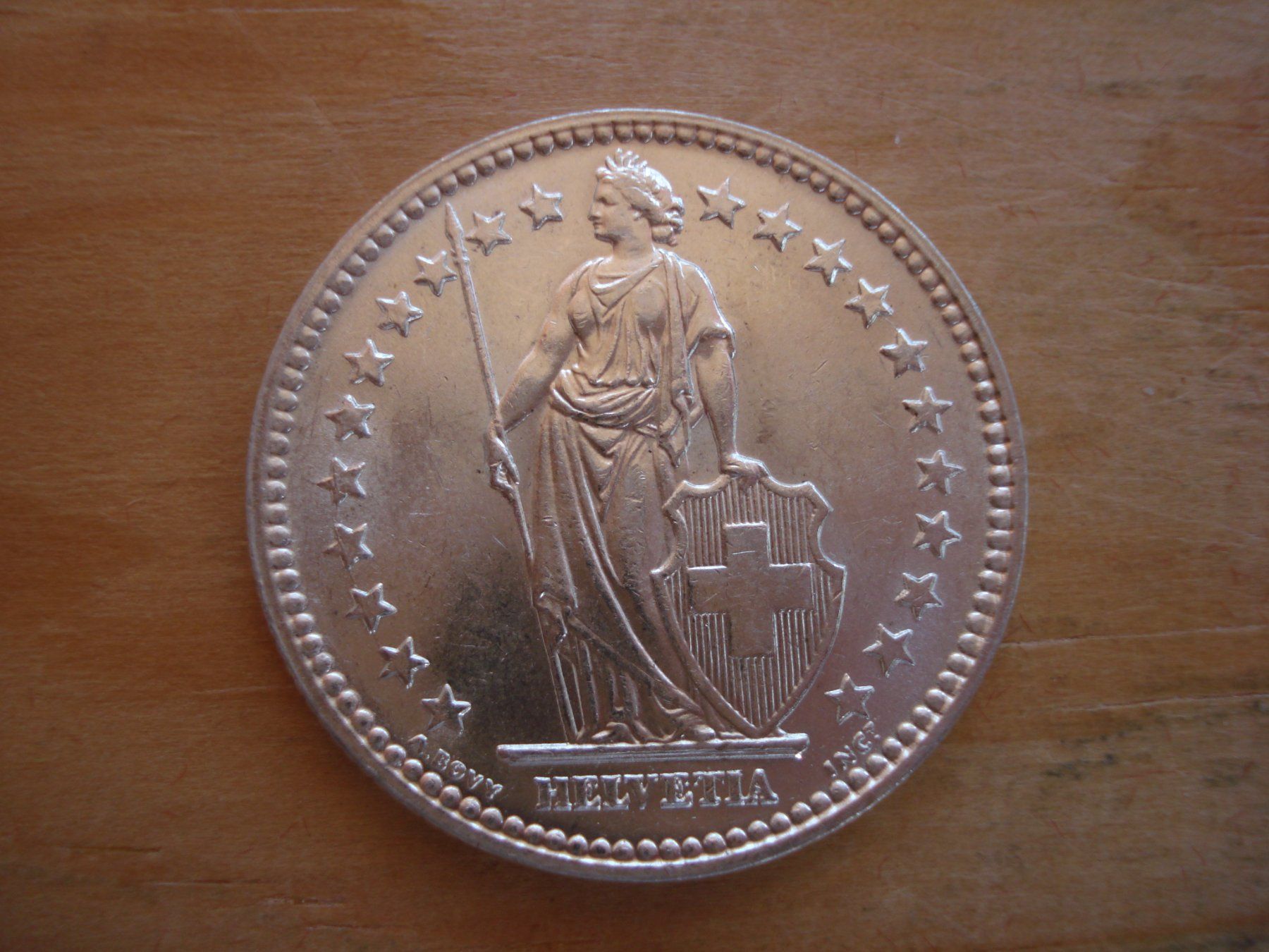 Alle Münzen: (C1) 2 Franken 1944 STGL – Gebraucht aus Erlach von Net-Coins 1