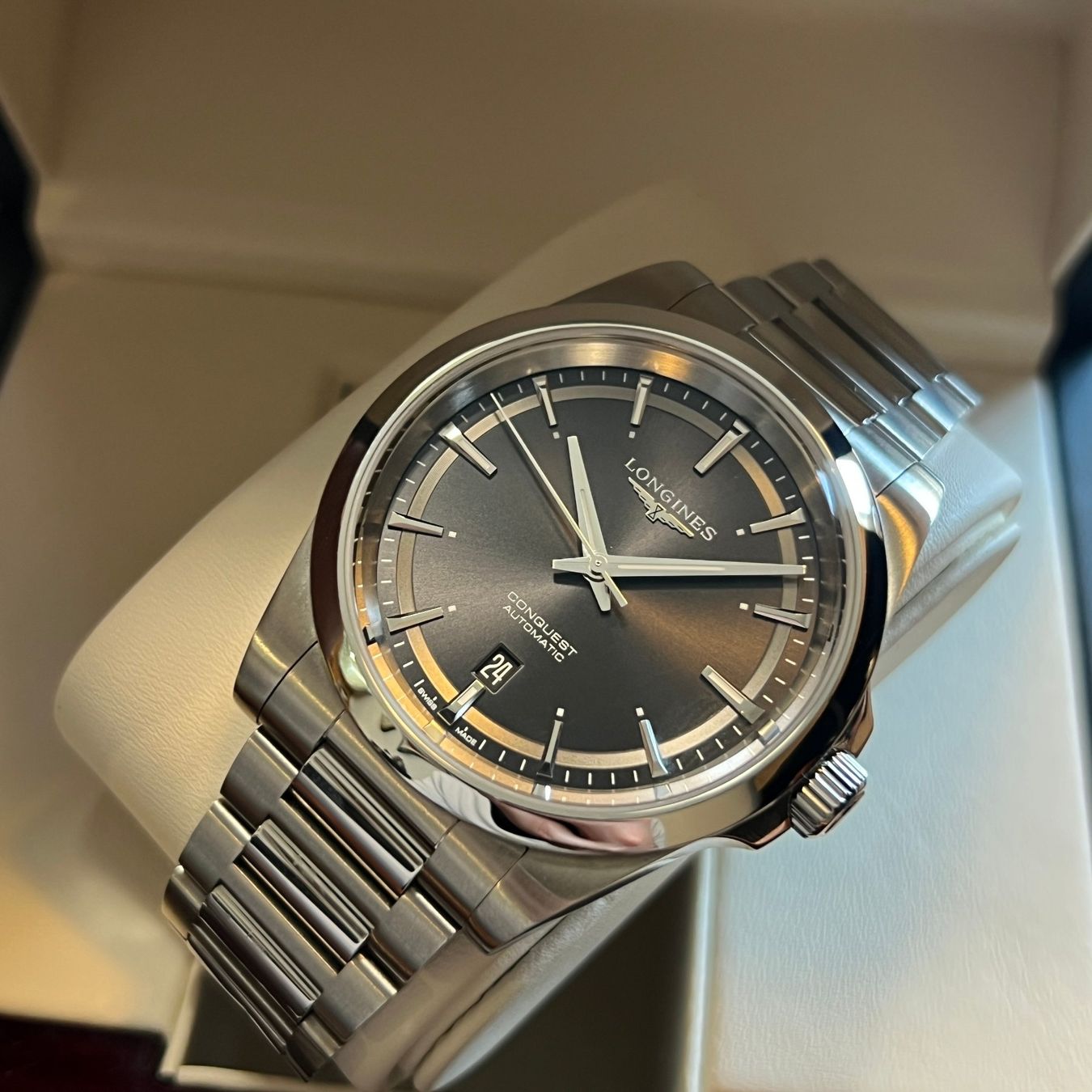 Longines Orologi: Longines Conquest Black Dial Full Set L3.830.4.52.6 – Usato da Carouge GE venduto da Watchaser 7