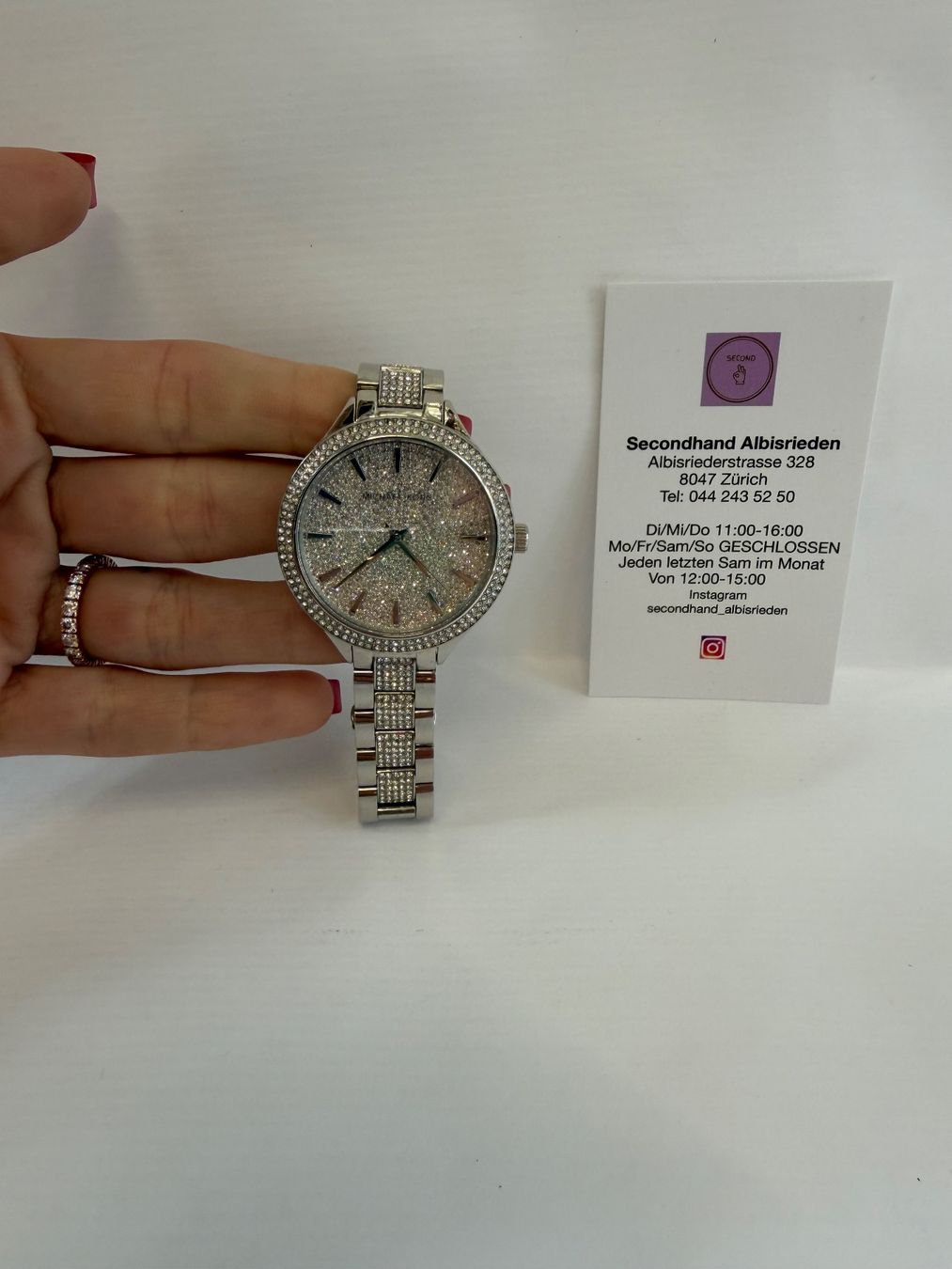 Michael Kors Orologi: Michael Kors Uhr mit Steinen – Usato da Zürich venduto da SecondhandZurich