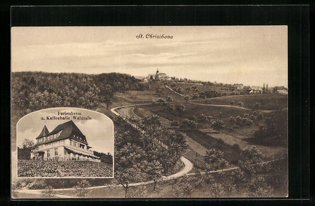 Ansichtskarten: St. Chrischona, Blick zum Ferienheim u.  – Gebraucht aus Berlin von bartko-reher