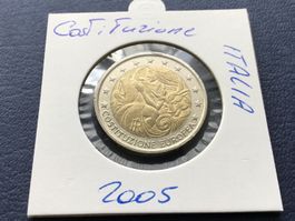 2 Euro Italien Costituzione Europea 2005