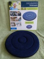 Drehbares Sitzkissen rund, dunkelblau Ø41,5cm. Originalbox