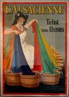 Antikes Plakat "L'Alsacienne", gerahmt