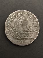 Schweiz Kanton St. Gallen 1 Batzen 1814 “K” – Original histo
