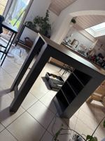 Meuble "bar" avec rangements ouverts