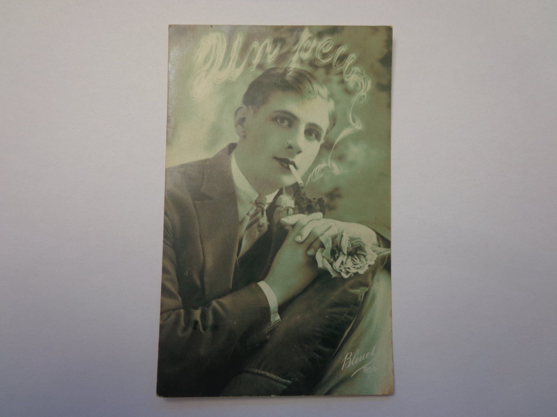 Ansichtskarten: Antike Postkarte Ansichtskarte "Mann" 1928 – Gebraucht aus Andeer von Baerenburger