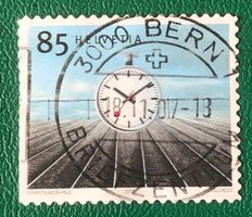 Nr.1108 mit VollStempel  Bahnhofuhr  Bern