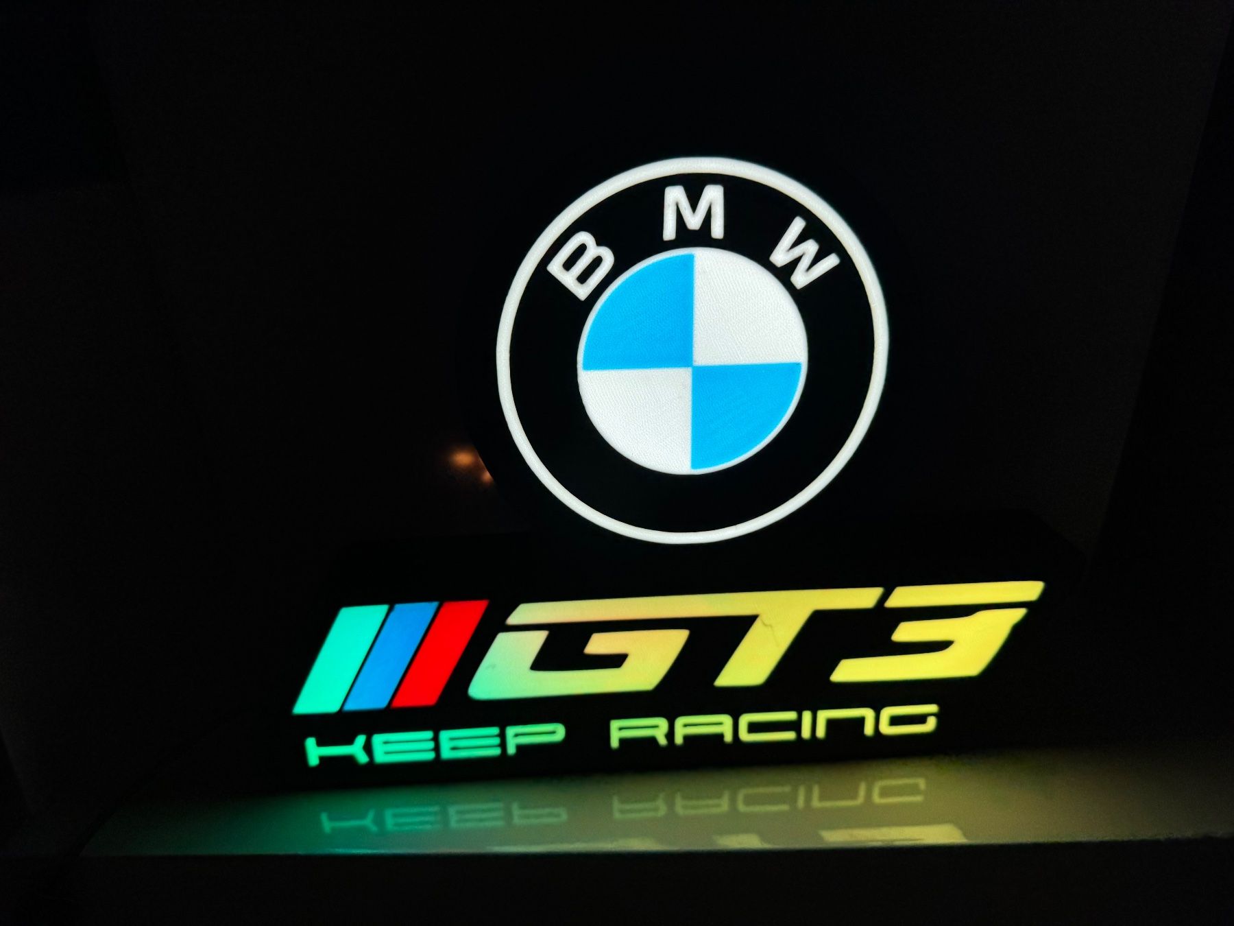 Lampes: Lightbox lumière led BMW GT3 KEEP RACING – Neuf (Voir description) à Vicques par PAMB3D 7