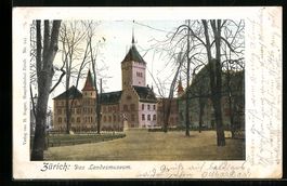 AK Zürich, Das Landesmuseum, 1899
