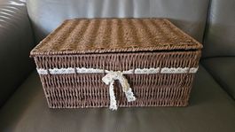 Cesta decorativa con coperchio