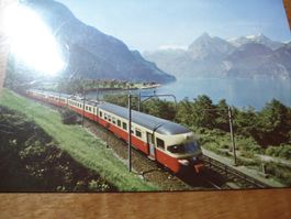 Sonderkarte 1962, 1 Jahr TEE-Züge am Gotthard + Simplon