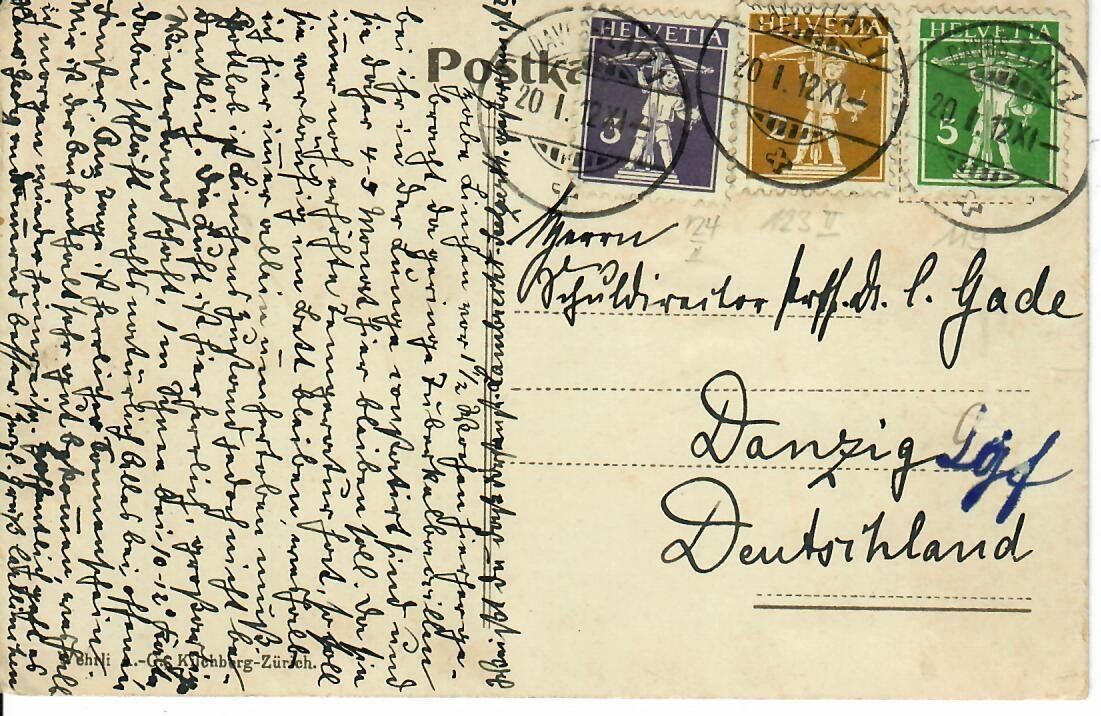Cartoline postali: Davos mit 3 x Tellknabe – Usato da Hochdorf venduto da Ziegel-16 1