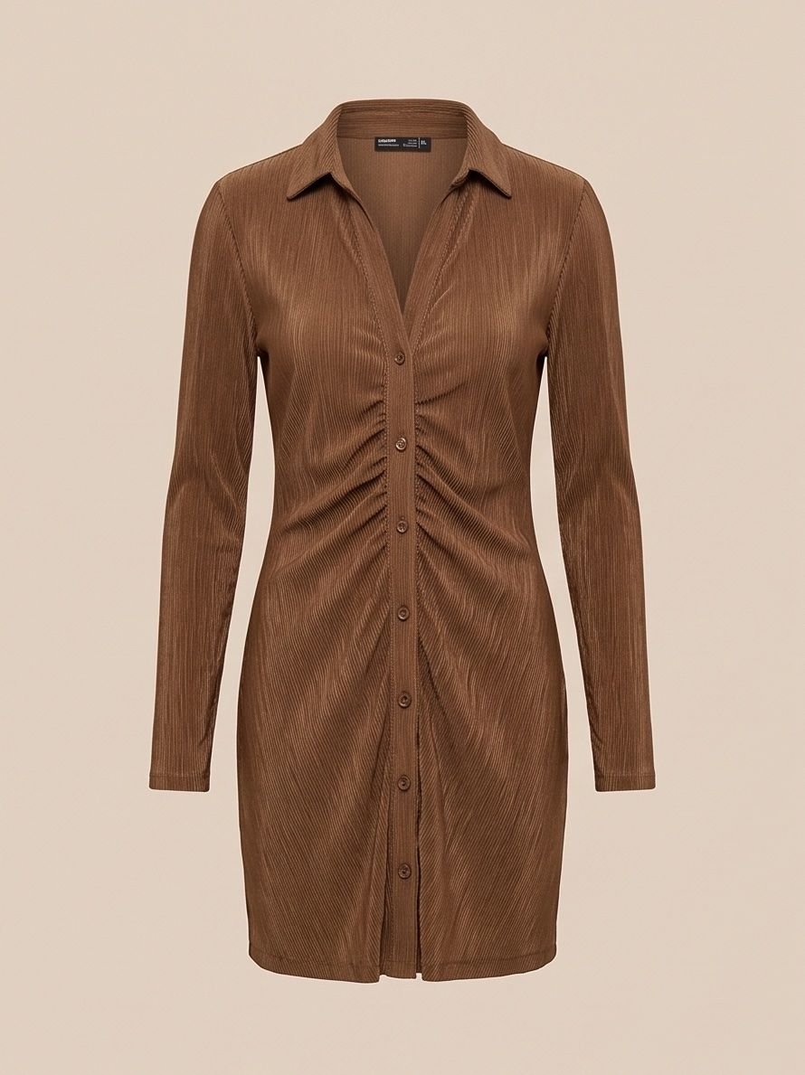 Pull&Bear Kleider: PULL&BEAR Robe brune - neuve - taille L – Neu und originalverpackt aus Vuisternens-Romont von gol_xp6p 3