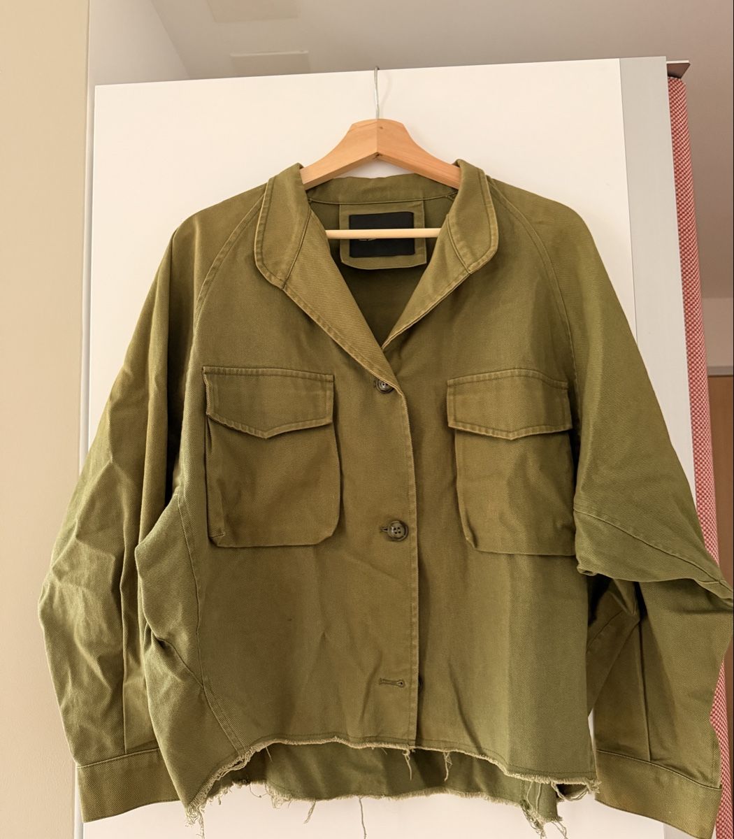 Jacken: Übergangsjacke Baumwolle oliv – Gebraucht aus Schaffhausen von zuesefred
