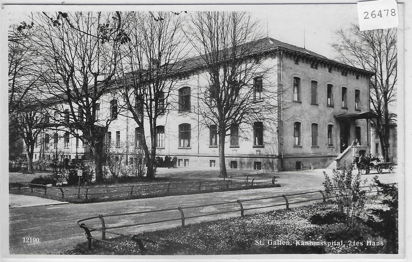 Cartoline postali: St. Gallen - Kantonsspital Haus 2 – Usato da Ettingen venduto da Kartenplanet