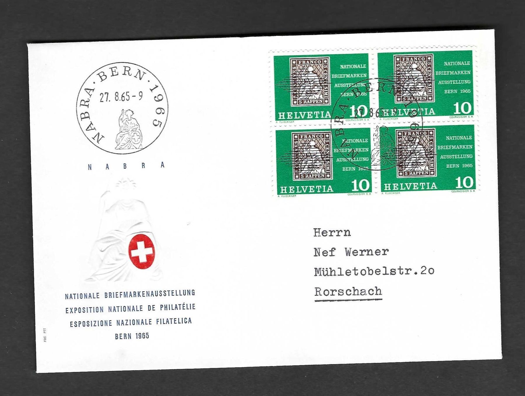 Tutti i francobolli: CH FDC Viererblock – Usato da Koblenz venduto da Markenhimmel