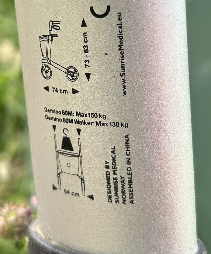 Gehhilfen: Outdoor Rollator mit All-Terrain-Räder – Gebraucht aus Gutenswil von eule555 6