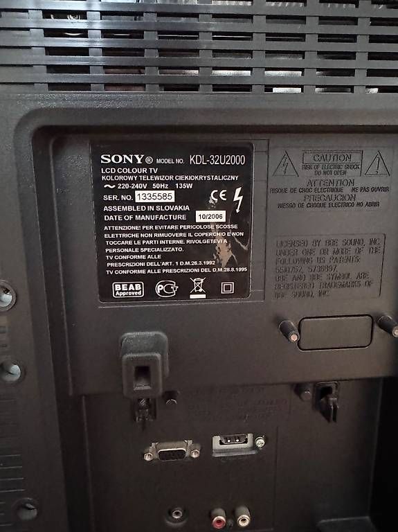 Appareils TV: TV Sony KDL-32U2000 – D'occasion à Gilly par Helpast 3