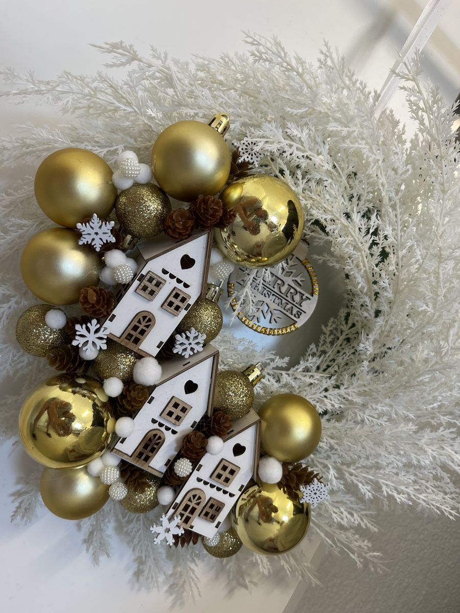Tutte le decorazioni: Weihnachtskranz Elegant-Gold Hausgemacht – Nuovo e nell'imballaggio originale da Flawil venduto da luk_fv95 1
