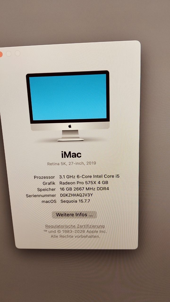 Apple PCs: iMac Retina 5K 27 Zoll 2019 – Gebraucht aus Frauenfeld von Jeremy0488 4