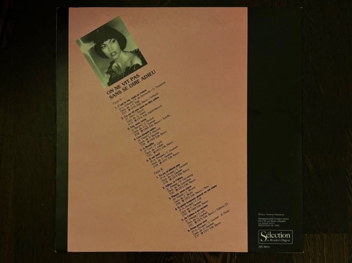 Dischi in vinile: MIREILLE MATHIEU LP, vinyle ON NE VIT PAS SANS SE DIRE ADIEU – Nuovo (secondo la descrizione) da Zürich venduto da Tarafo5 1