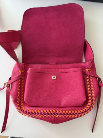 Coach Ledertasche Pink/Orange