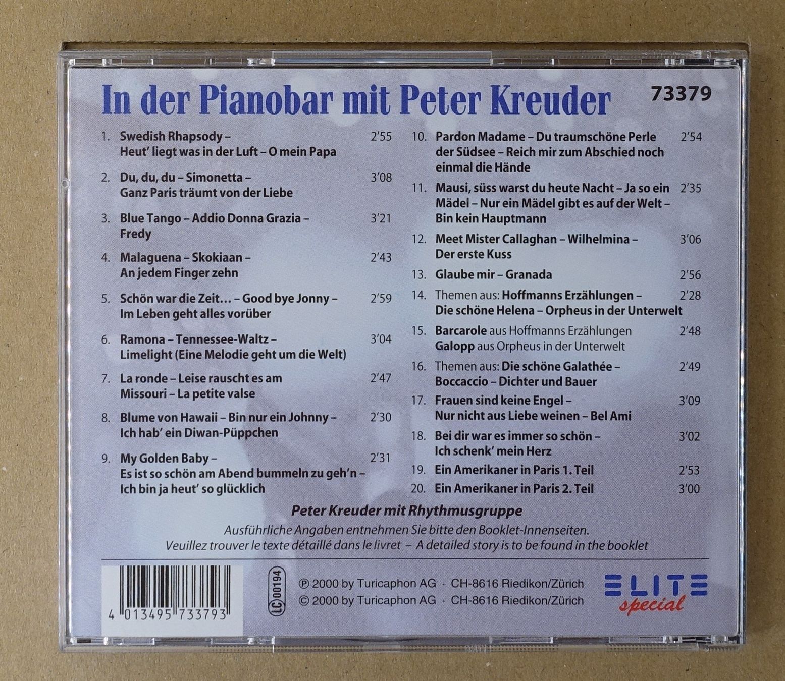 CD: In der Pianobar mit Peter Kreuder - D20 – Usato da Sessa venduto da discoverymedia 1