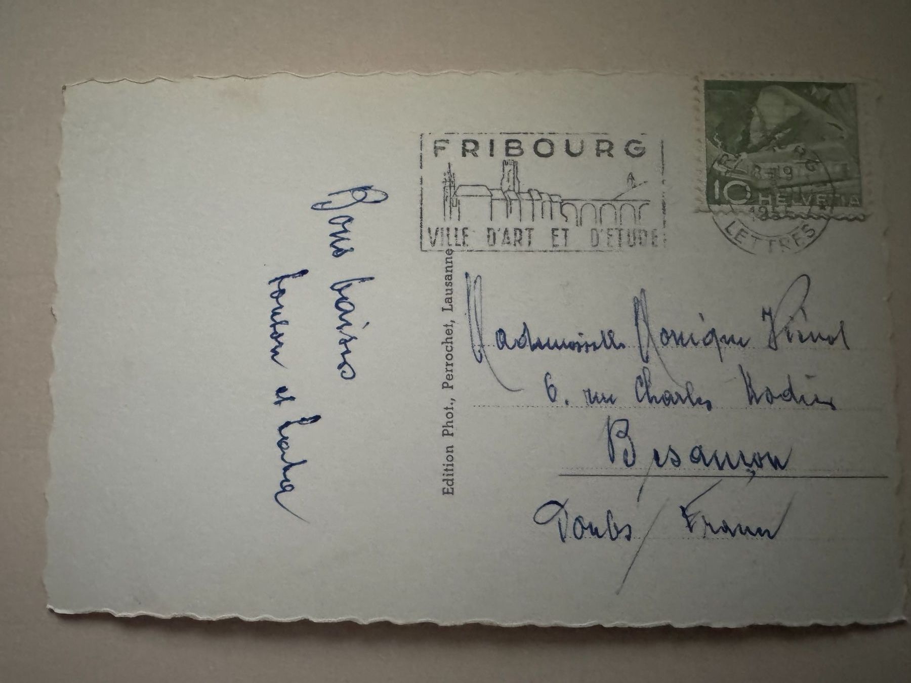 Cartoline postali: FRIBOURG - Ansichtskarte – Usato da Tegerfelden venduto da siebenmacky 1