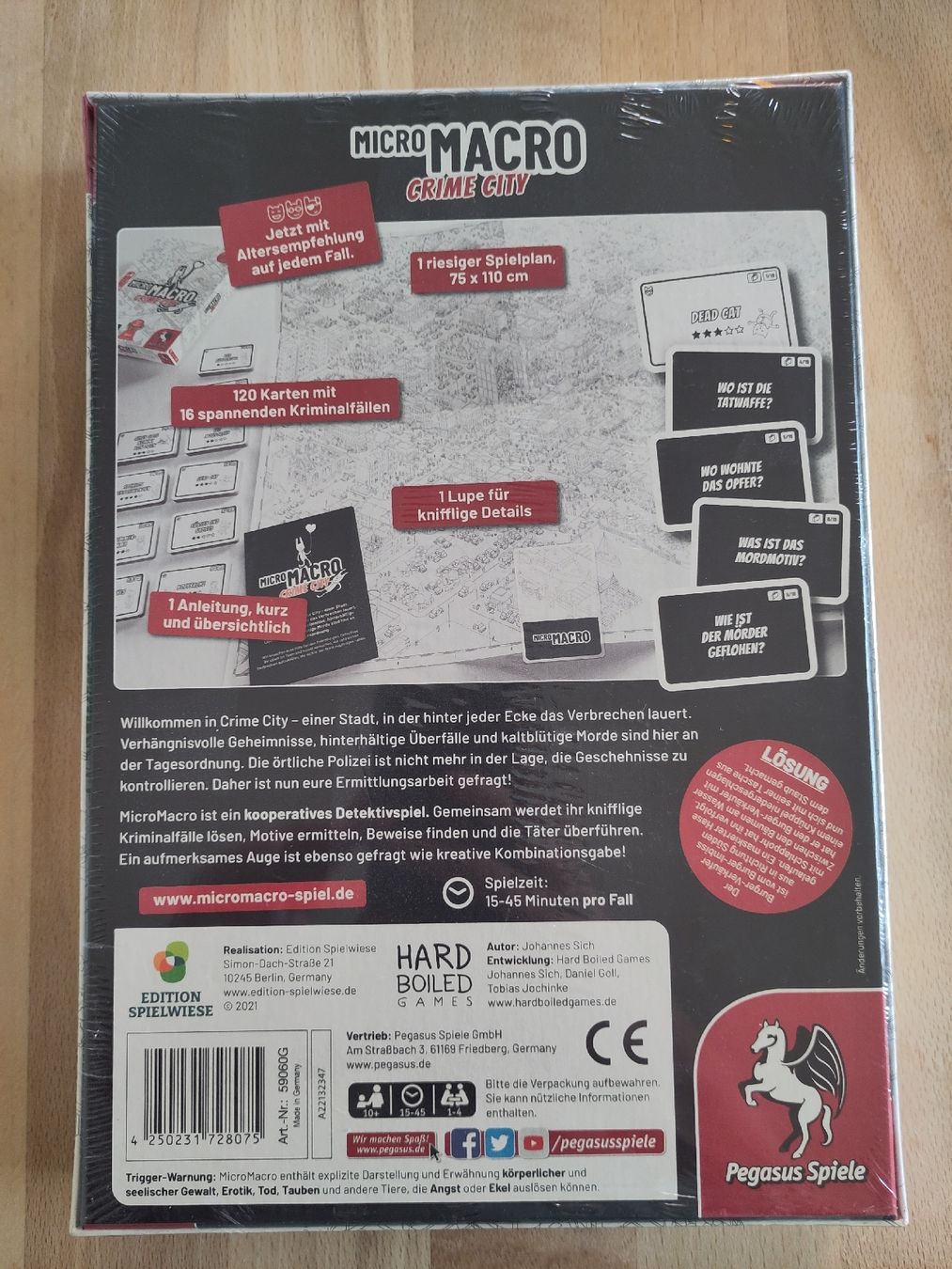 Pegasus Spiele Spiele: MicroMacro: Crime City – Neu und originalverpackt aus Zürich von ili_jzy7 1