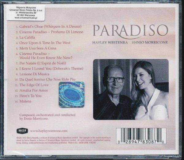 CDs: Haley Westenra / Ennio Morricone - Paradiso - CD – Gebraucht aus Uzwil von visions77 1