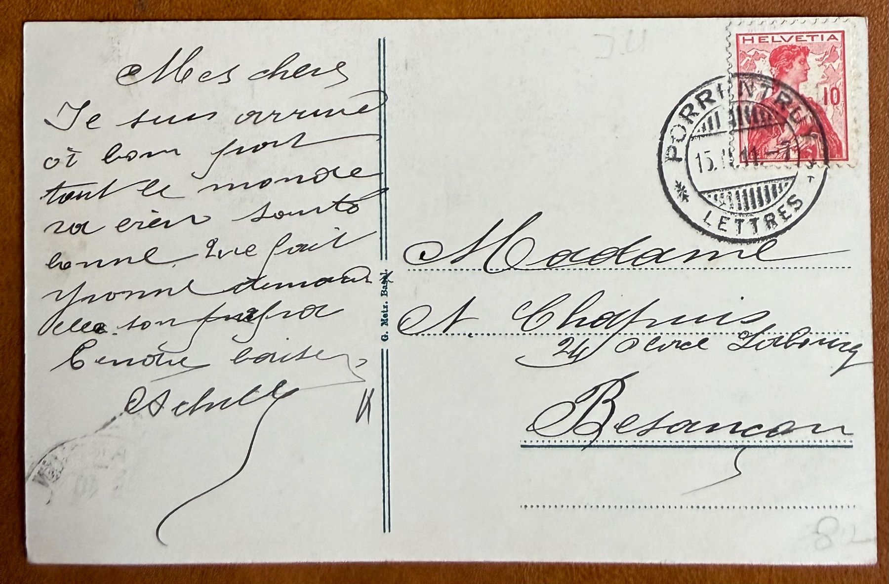 Cartoline postali: Porrentruy - Multivues  de 1911 – Usato da Lutry venduto da Ediego 1