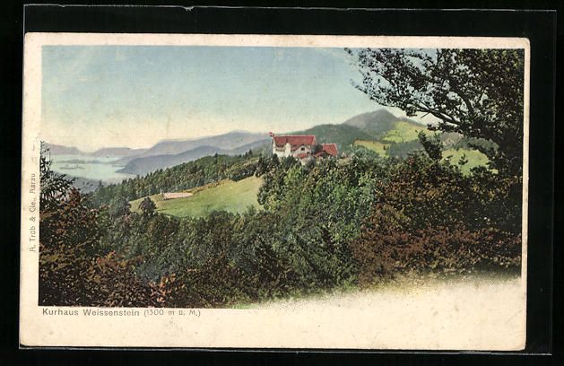 Ansichtskarten: Weissenstein, Blick vom Waldrand zum Kur – Gebraucht aus Berlin von bartko-reher