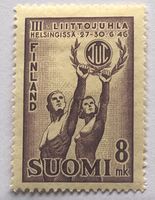 Briefmarke aus Finnland Sports League 3. Festival der Arbeit