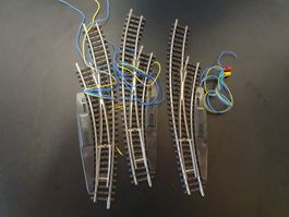 MÄRKLIN: 3 X K-GLEIS BOGENWEICHEN ELEKTRISCH