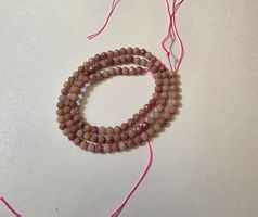 Rhodochrosit facettiert 3mm. Strang