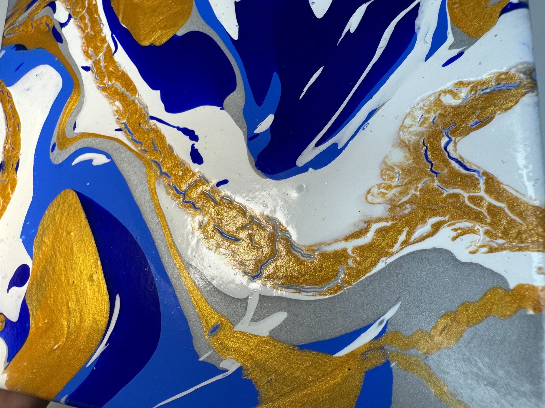 Dipinti: Acryl-Flüssigmalerei, quadratisch – Usato da Schlieren venduto da MayaSheng1983 1