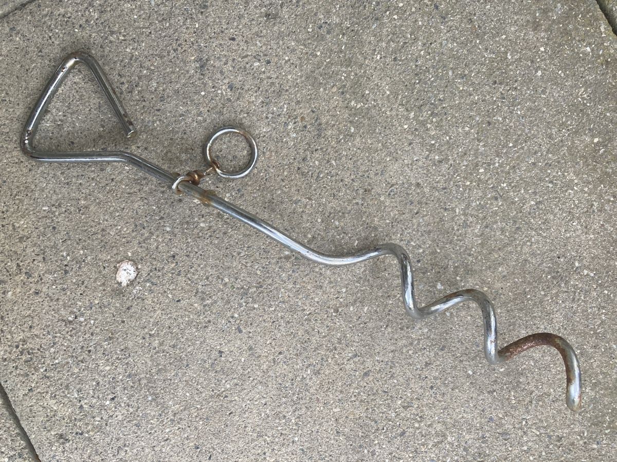 Ancres: Spiralanker 40 cm verchromt mit Ring – D'occasion à Zürich par Lichtermeer